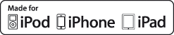 Made for iPod, iPhone and iPad