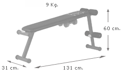 Banco de abdominales BH G59 Atlanta 300