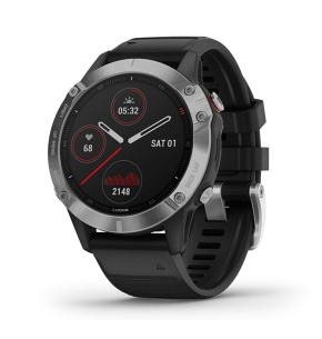 Garmin fenix 6 Plata negro con correa negra