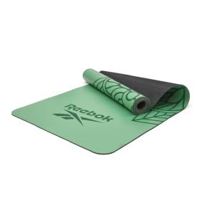Esterilla de Yoga Reebok Goma Natural - 4mm - Verde Mandala
