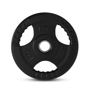 Discos de pesas olímpicas tri-grip ION Fitness (Peso: 15kg)
