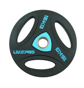 Disco olímpico de entrenamiento uretano LIVEPRO (Peso: 15kg)