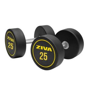 Mancuernas redondas goma Ziva Performance (par) (Peso: 25kg)