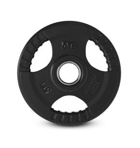 Discos de pesas olímpicas tri-grip ION Fitness (Peso: 5kg)