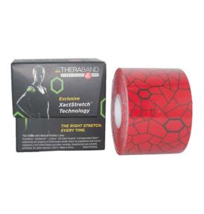 Banda Elástica Theraband Kinesiology 5cmx5m estándar (Color: Rojo)
