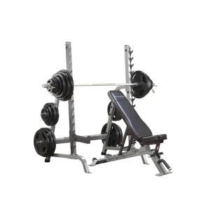 Rack + banco profesional Body-Solid para multi press