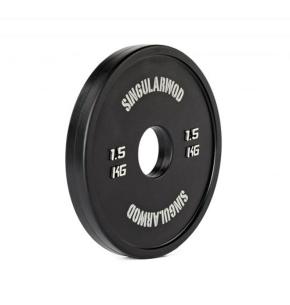 Disco olímpico fraccional Training Singular WOD Negro (Peso: 1.5kg)