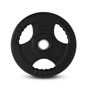 Discos de pesas olímpicas tri-grip ION Fitness (Peso: 20kg)