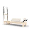Reformer Elina Pilates Clásico Madera Natural 86'' con Torre (Color: Marfil)