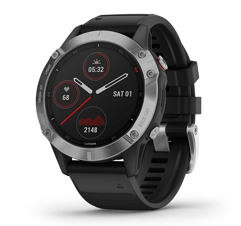 Reloj deportivo  Garmin Fenix 6X Pro, Negro, GPS, Sensores ABC,  Aplicaciones deportivas