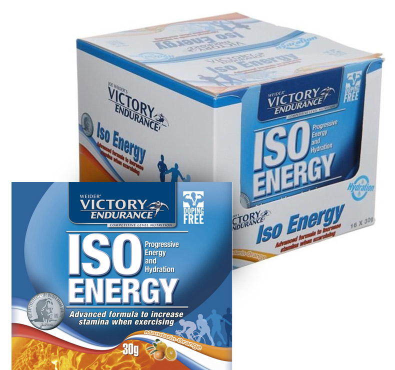 Victory Endurance Iso Energy 16 x 30gr naranja mandarina fitnessdigital