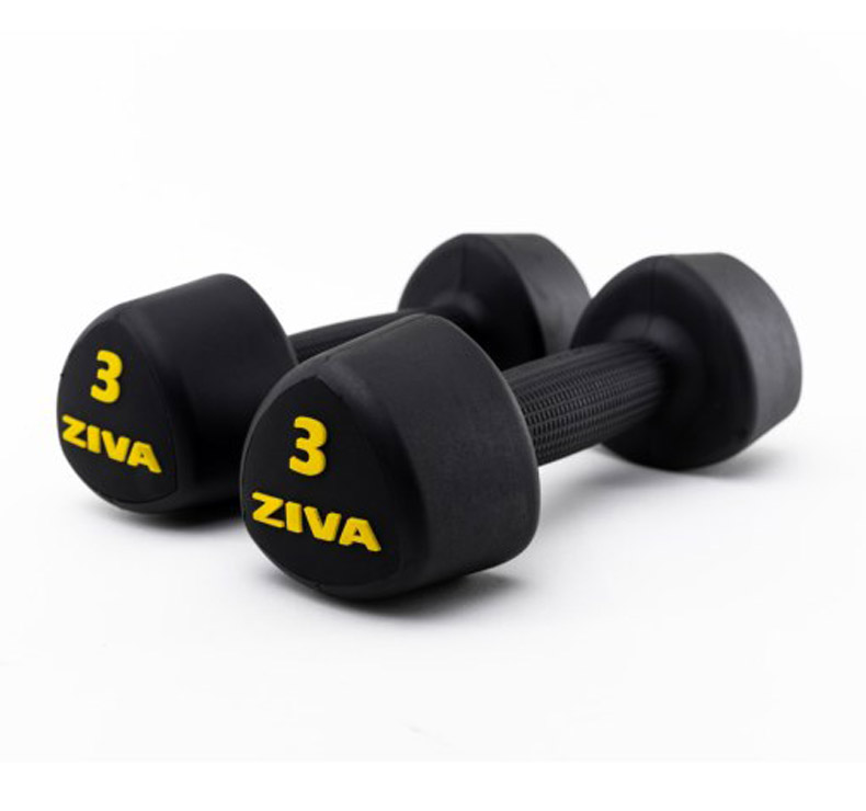 2 Mancuernas De 8 Kg Ziva Classic Studio Negras con Ofertas en Carrefour