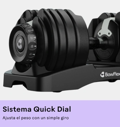 Mancuernas sistema quick dial ajuste