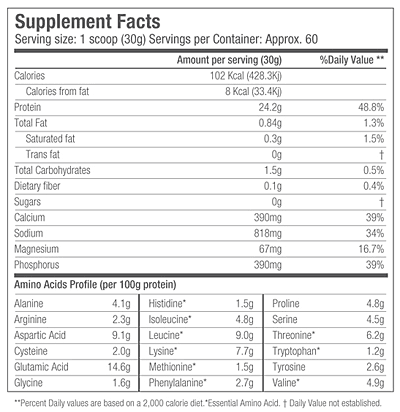 hd8 nutricional info